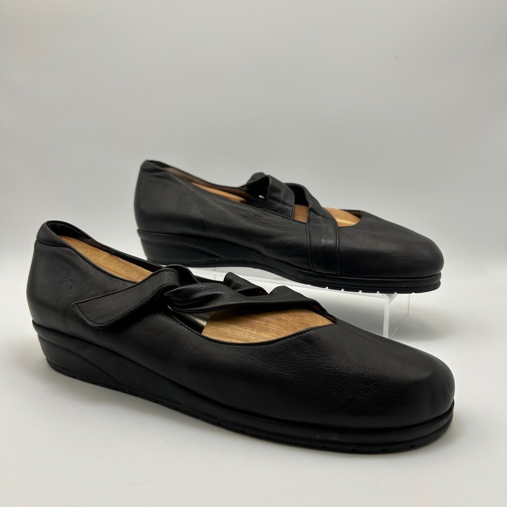 BeautiFeel Pleasure 42/11 Brown Leather Mary Janes Ballet Flats‎ Comfort Shoes